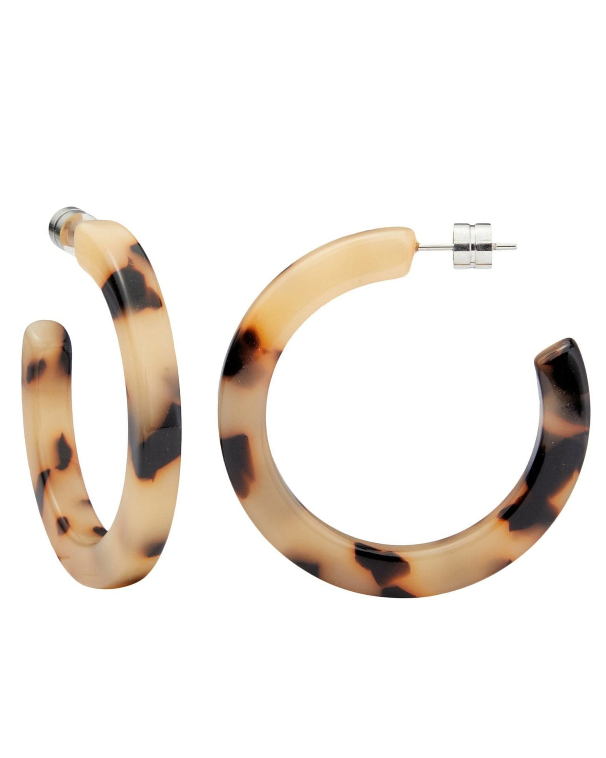 Machete Jewelry Blonde Tortoise / O/S Midi Hoops in Blonde Tortoise