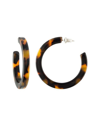 Machete Jewlery Tortoise / O/S Midi Hoops in Classic Tortoise