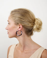 Machete Jewlery Tortoise / O/S Midi Hoops in Classic Tortoise