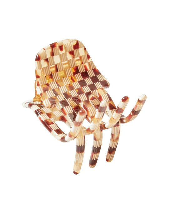 Machete Mini Claw in Tortoise Checker 