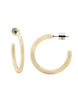 Machete Jewelry Alabaster / O/S Mini Hoops in Alabaster