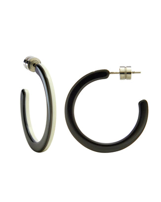 Machete Jewelry Black & White / O/S Mini Hoops in Black & White