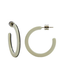 Machete Jewelry Black & White / O/S Mini Hoops in Black & White