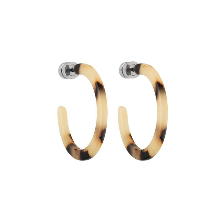 Machete Jewlery Blonde Tortoise Mini Hoops in Blonde Tortoise