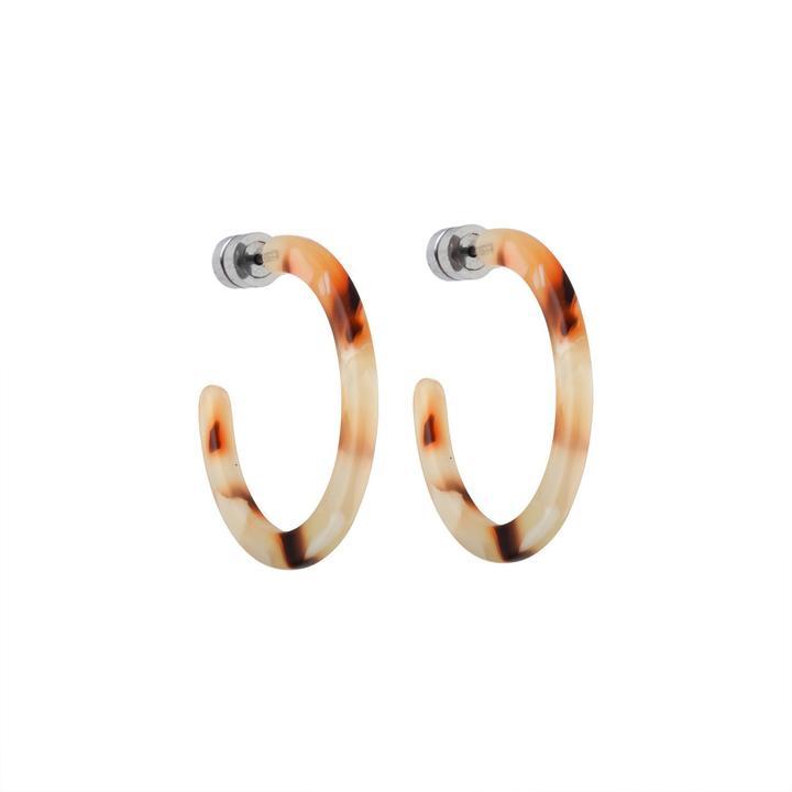 Mini Hoops in Blush Tortoise