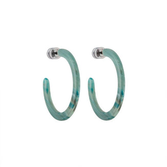 Mini Hoops in Jadeite