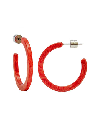 Machete Jewelry Poppy / O/S Mini Hoops in Poppy