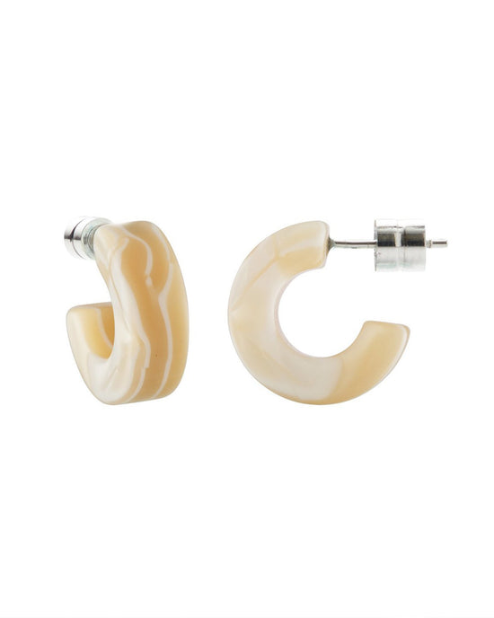 Machete Muse Hoops in Ivory 