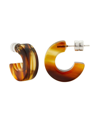 Machete Jewelry Walnut Muse Hoops in Walnut