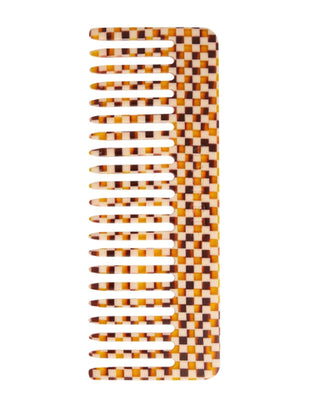 Machete Accessories Tortoise Checker No 2 Comb in Tortoise Checker
