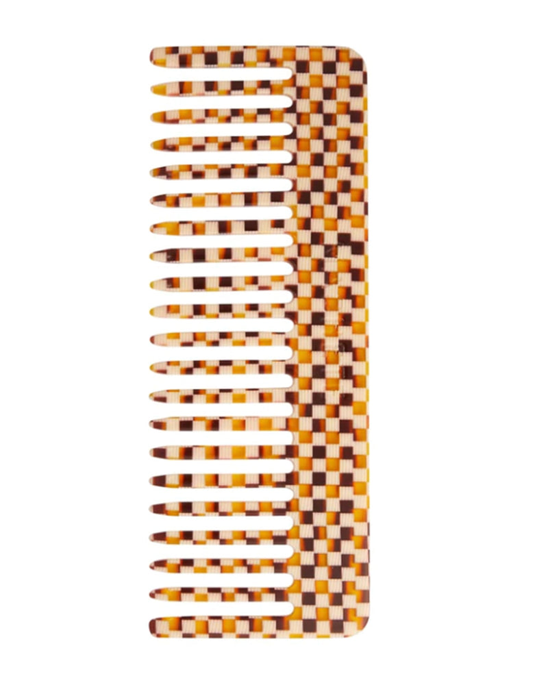 Machete Accessories Tortoise Checker No 2 Comb in Tortoise Checker