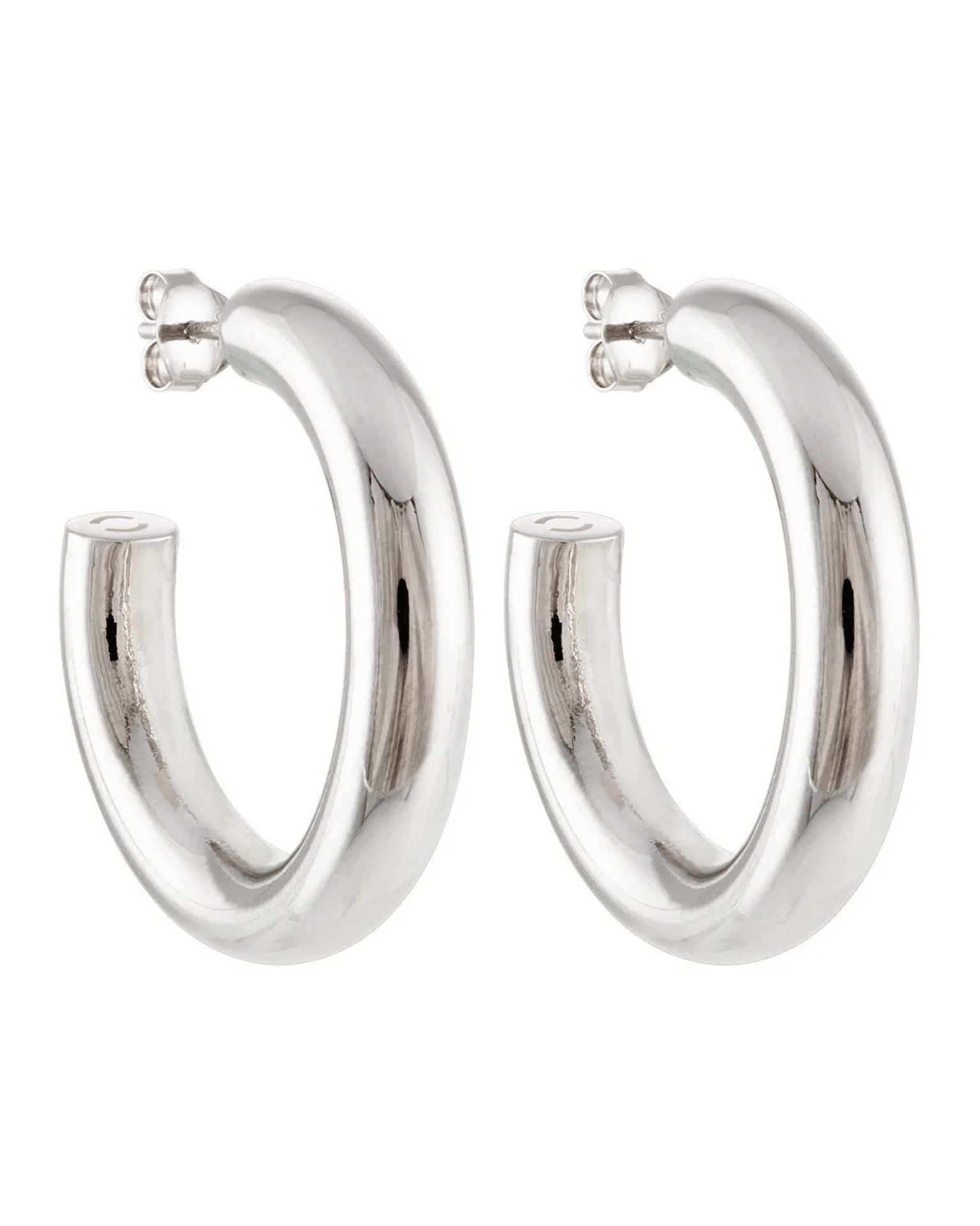 Perfect Hoops in Silver