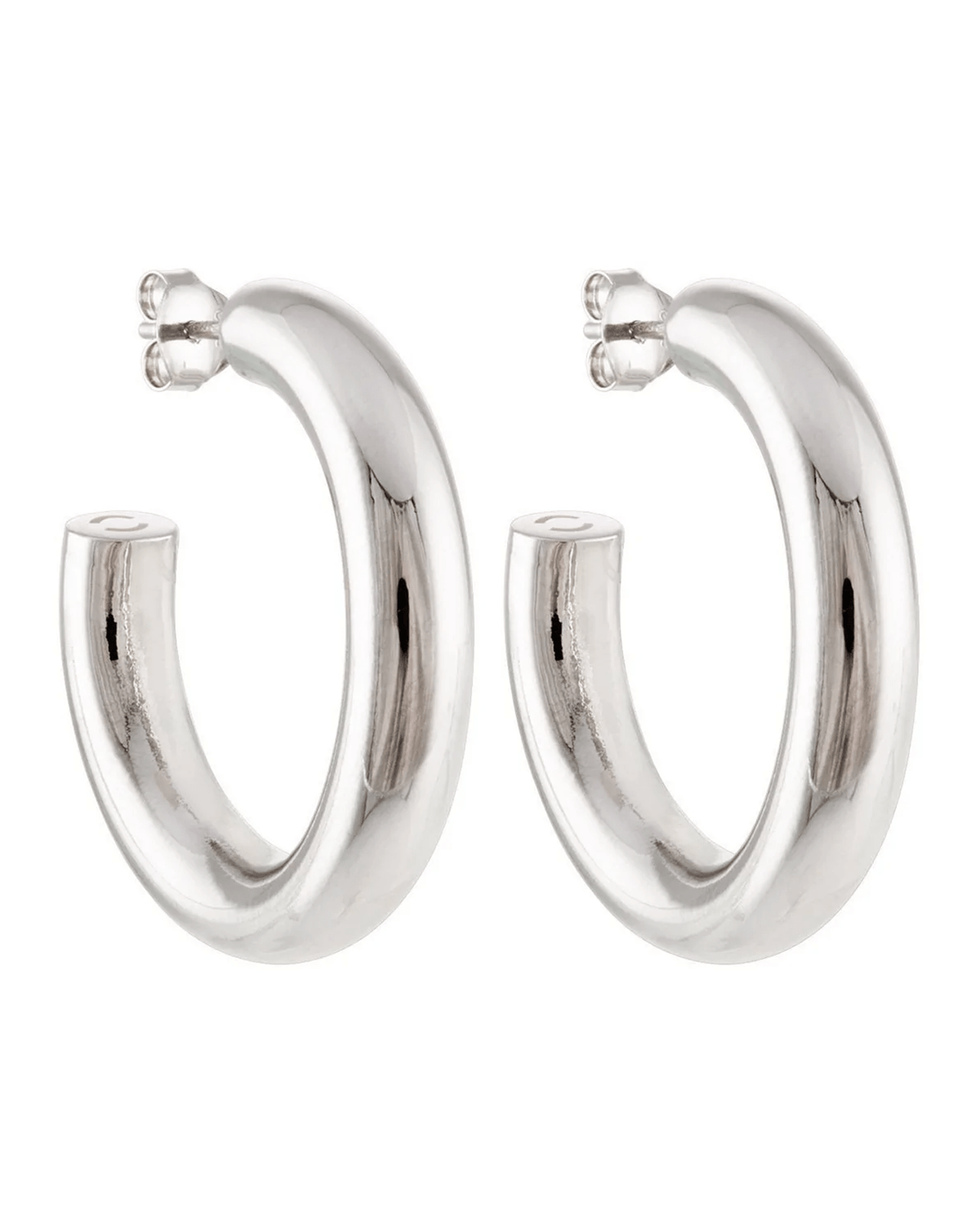 Machete Jewlery Silver / 1" Perfect Hoops in Silver