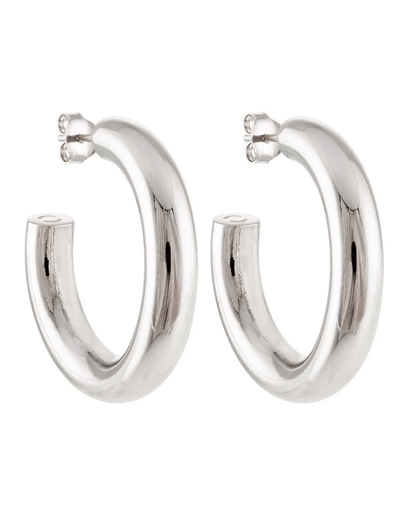 Machete Jewlery Silver / 1" Perfect Hoops in Silver