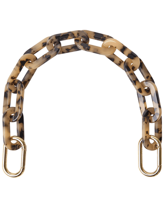 Machete Accessories Blonde Tortoise Short Handbag Chain in Blonde Tortoise