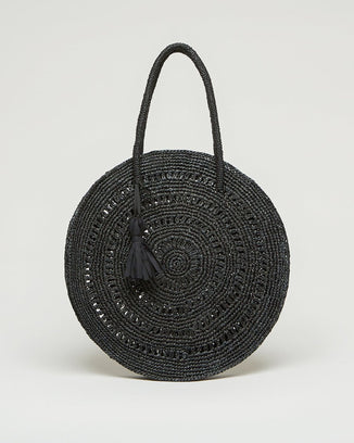 Maison N.H Paris Accessories Noir Cercle Medium in Noir