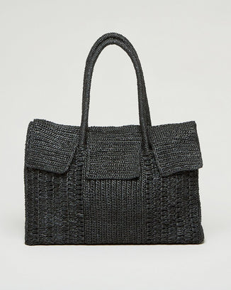 Maison N.H Paris Accessories Noir Dahlia Grand in Noir