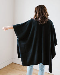 Margaret O'Leary Cashmere Cape in Black 