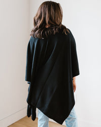 Margaret O'Leary Cashmere Cape in Black 