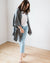 Margaret O'Leary Clothing Cashmere Cape in Pewter