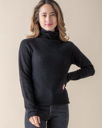 Margaret O'Leary Clothing Kelsey Turtleneck in Black