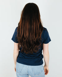 Milo in Maine Clothing Script Maine S/S Organic Cotton Tee in Navy