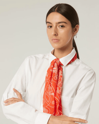 Mois Mont Accessories Poppy Red Cttn Bandana in Poppy Red
