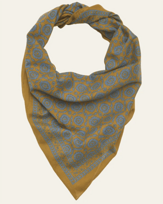 Mois Mont Accessories Wood No 612 Floral Bandana in Wood