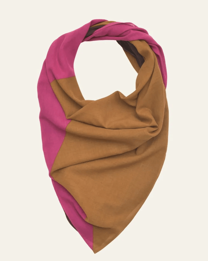 Mois Mont Accessories Wood No 614 Flag Bandana in Wood