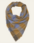 No 621 Large Plaid Wool Sqr Scarf in Parisian Blue