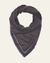 Mois Mont Accessories Navy Blue No 625 Icon Wool/Silk Sqr Scarf in Navy Blue