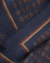 Mois Mont Accessories Navy Blue No 625 Icon Wool/Silk Sqr Scarf in Navy Blue