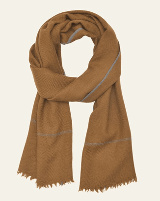Mois Mont Accessories Wood No 641 Solid Wool Scarf in Wood