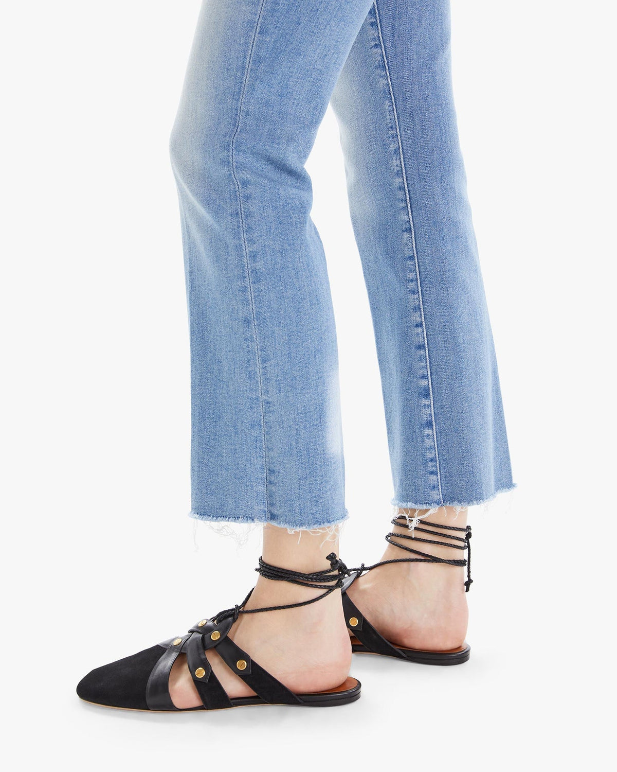 Mother Denim The Hustler Ankle Fray in Au Revoir