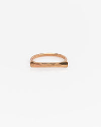Nashelle Faceted Bar Ring in Gold 