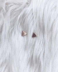 Nashelle Lucky Mini Triangle Posts in Silver 