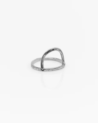 Nashelle Rising Sun Ring in Silver 