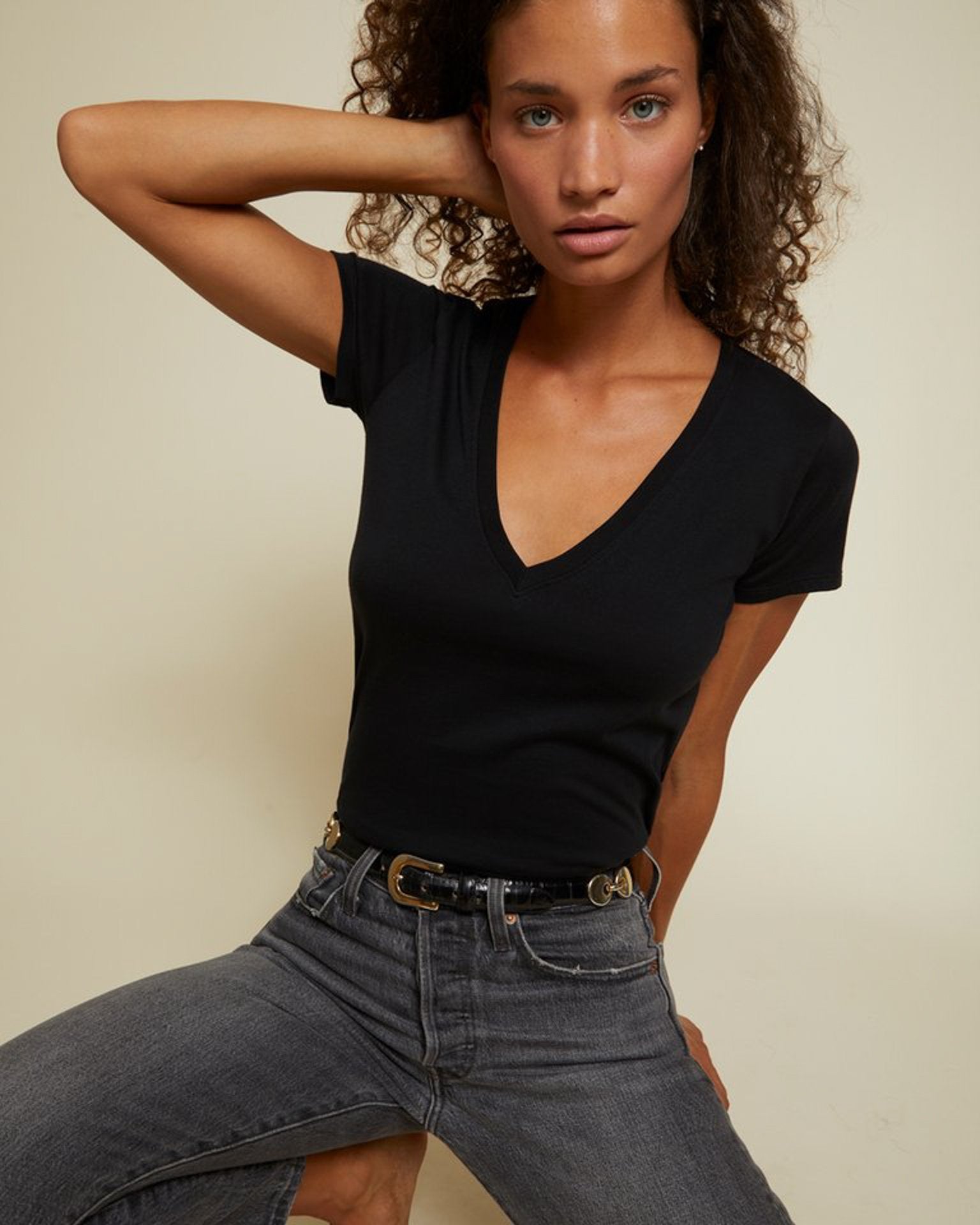 Blair Ultra Deep V in Black