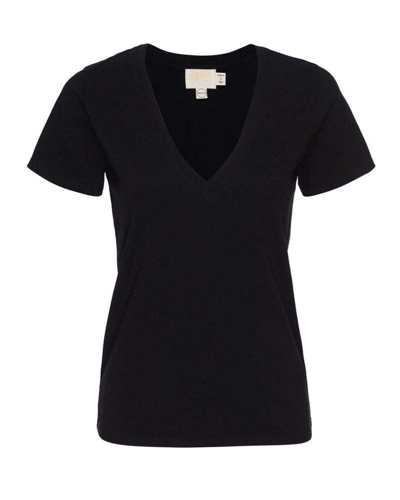 Nation Ltd Clothing Blair Ultra Deep V in Black