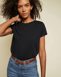 Nation LTD Goldie Boxy Tee in Black 