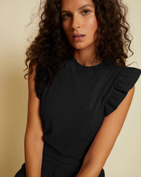 Nation Ltd Clothing Paulette Tank in Jet Black