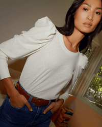 Nation LTD Clothing Romy Modest Tee in Off White