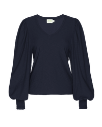 Nation LTD Clothing Tabitha Full Sleeve V Neck in Night Horizon