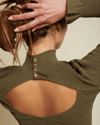 Nation LTD Clothing Yael Open Back Turtleneck in Ozark
