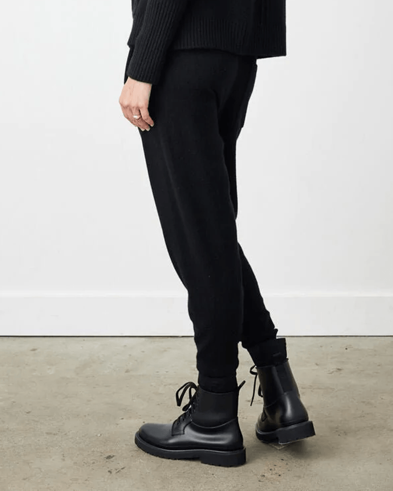 Not Monday Clothing Brooklyn Cashmere Sweatpants in Black