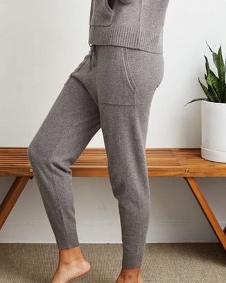 Not Monday Clothing Brooklyn Cashmere Sweatpants in Otter