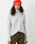 Not Monday Clothing Elsie Cashmere Turtlneck in Grey