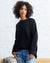 Not Monday Clothing Mila Crewneck Sweater in Black
