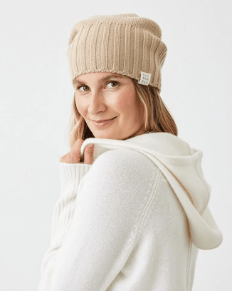 Not Monday Accessories Camel Stella Beanie in Camel