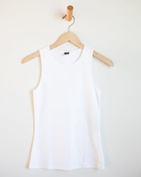 Only Hearts Del Cutaway Tank in White 
